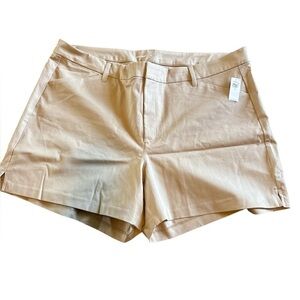 Women's Tan Shorts khaki Old Navy, pixie high-rise shorts